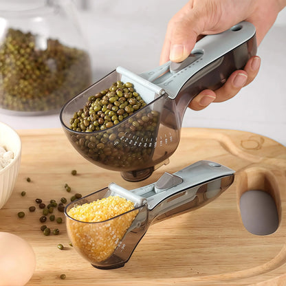 Adjustable Measuring Spoon, Digital-Scale Style Kitchen Tool with Milliliter and Teaspoon Marks, Magnetic Base for Baking and Pet Food - product view 5