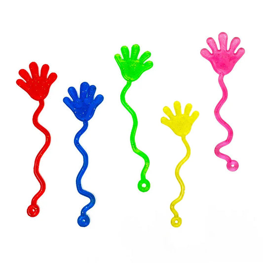 Mini Sticky Hands and Feet Toy Set, Stretchy TPR Stress Relief Favors in 10, 20, 30 or 50 Pieces for Stocking Stuffers - product view 1