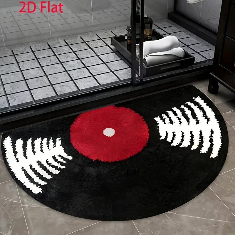 Printed Entryway Rug, Modern Machine-Made Anti-Slip Fade-Resistant Polyester Floor Mat, 40x60 to 60x90cm - product view 2