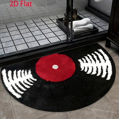 Printed Entryway Rug, Modern Machine-Made Anti-Slip Fade-Resistant Polyester Floor Mat, 40x60 to 60x90cm - product view 2