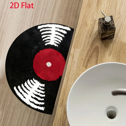 Printed Entryway Rug, Modern Machine-Made Anti-Slip Fade-Resistant Polyester Floor Mat, 40x60 to 60x90cm - product view 5