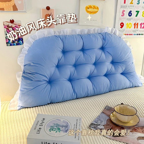 Cotton Decorative Bed Pillow, PP Cotton Memory Cushion for Dorm Room, Student Bedroom and Lumbar Back Support - product view 1
