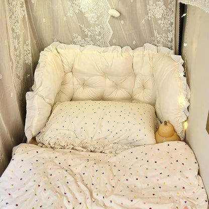 Cotton Decorative Bed Pillow, PP Cotton Memory Cushion for Dorm Room, Student Bedroom and Lumbar Back Support - product view 2