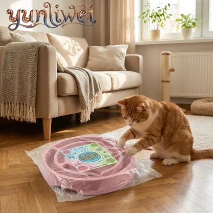 Slow Feeder Dog Bowl, Maze-Pattern Anti-Gulping Pet Food and Water Dish, Non-Slip Design, 19.5 x 19.5 x 3.5 cm - product view 4