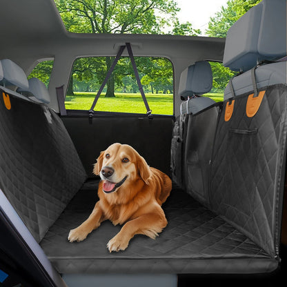 Waterproof Dog Car Hammock, Backseat Extender with Mesh Window, Side Flaps, Storage Pocket and Foldable 100kg Support - product view 3