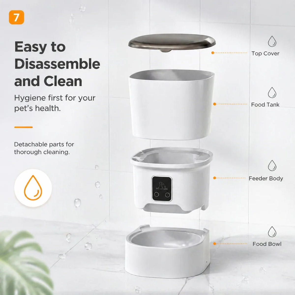 automatic pet feeder - product view 6