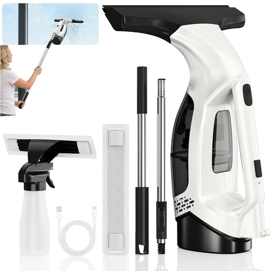 Cordless Window Vacuum Squeegee, 2000Pa Suction, 150ml Tank, 2200mAh Battery and 31–40in Adjustable Pole - product view 1