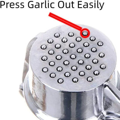 Stainless Steel Garlic Press with Peeler and Cleaning Brush, Garlic Mincer and Ginger Tool for Everyday Kitchen Prep - product view 4