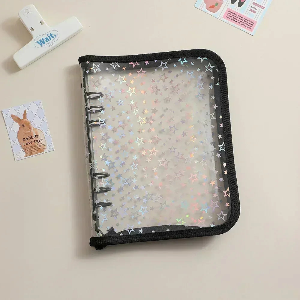 Loose-Leaf Photo Album Binder, 19 x 24.8 x 3 cm Shell, Transparent Double-Sided Pages for Photos, Postcards and Collectibles - product view 3
