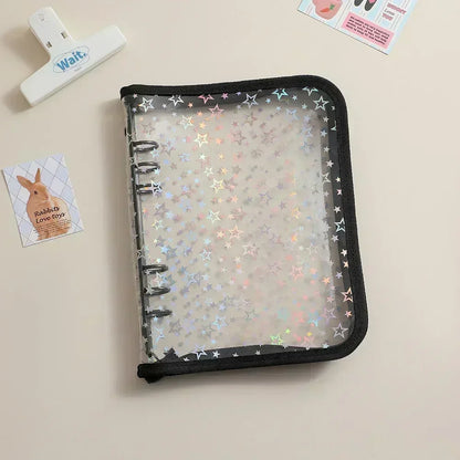 Loose-Leaf Photo Album Binder, 19 x 24.8 x 3 cm Shell, Transparent Double-Sided Pages for Photos, Postcards and Collectibles - product view 3