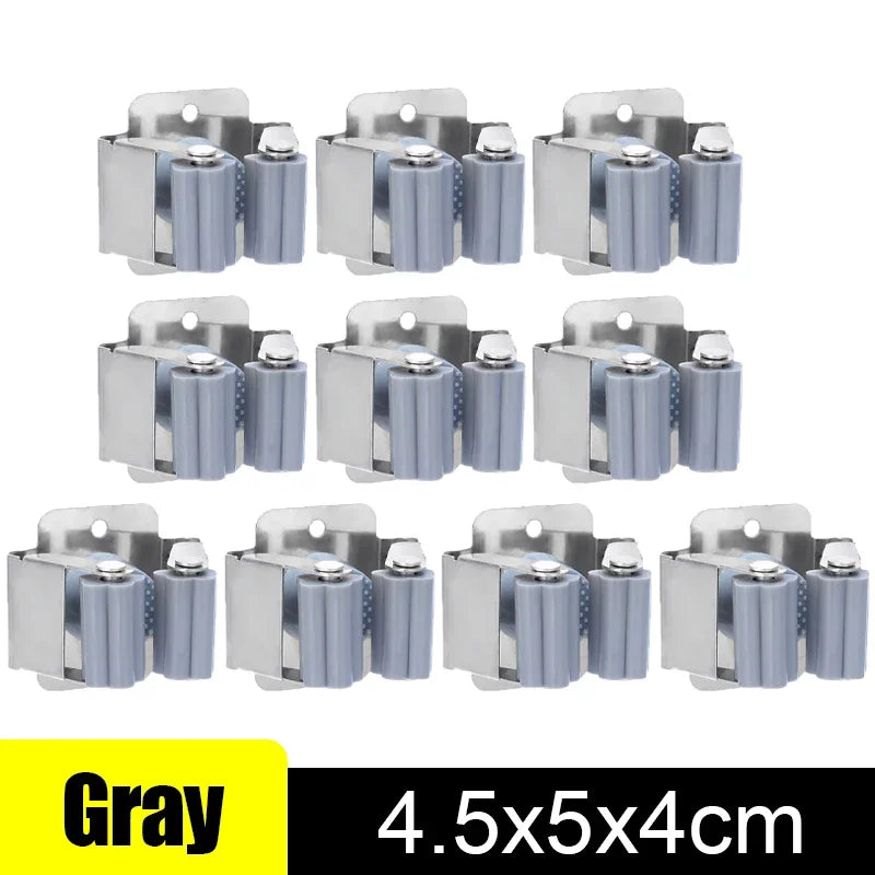 Broom Wall Holder, Stainless Steel Mop Hanger Clips, Multipurpose Wall-Mounted Organizer in 1, 2, 4, 6 or 10 Pieces - product view 1