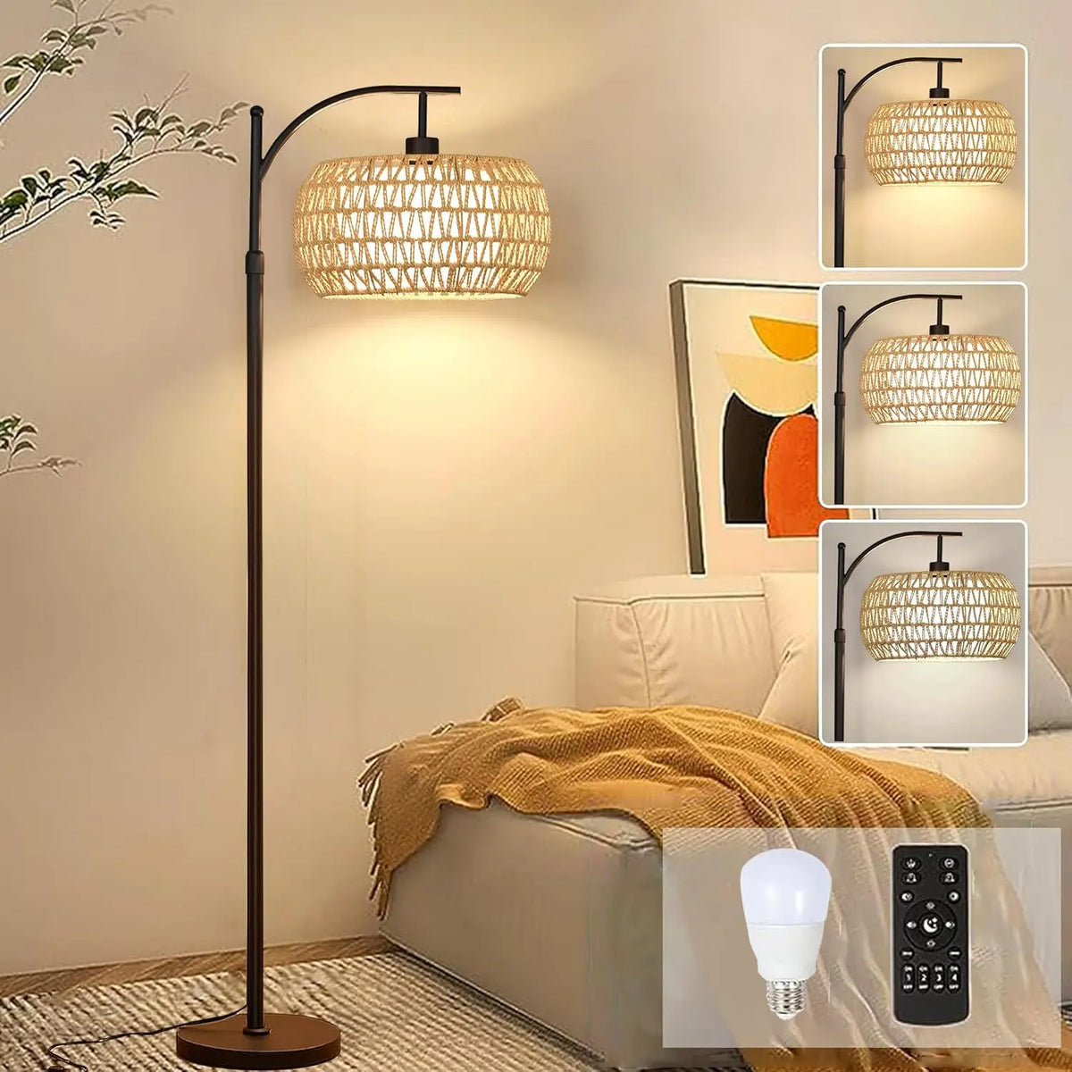 arched floor lamp - product view 1