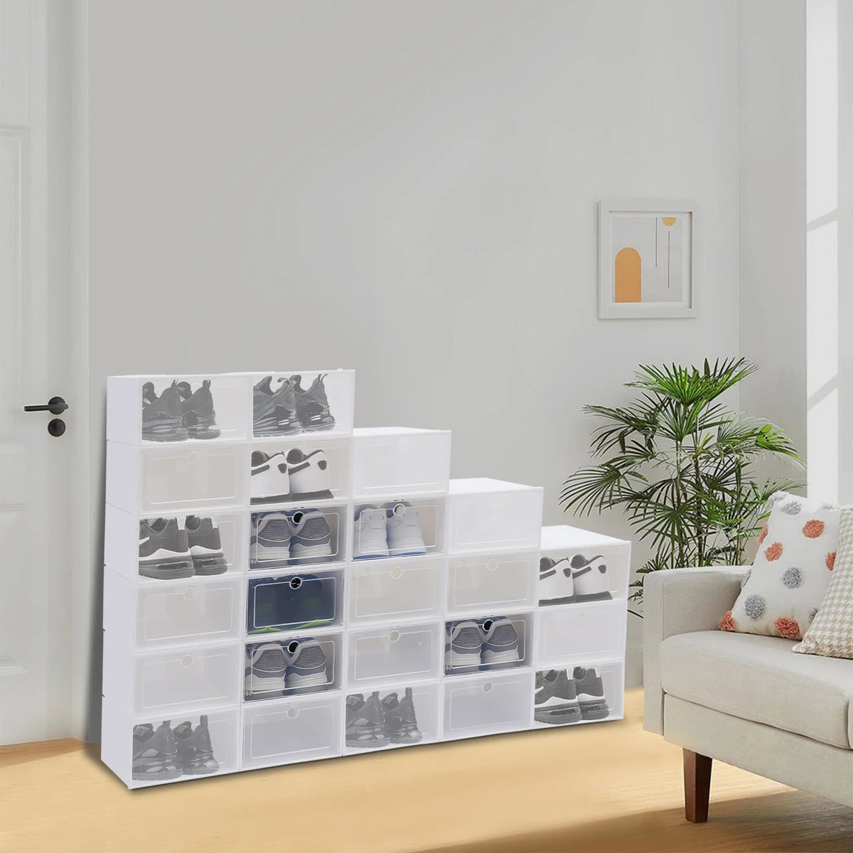 stackable shoe storage box - product view 2