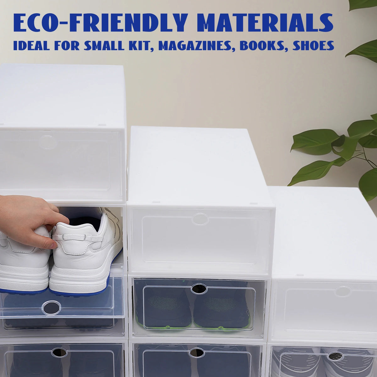 stackable shoe storage box - product view 4