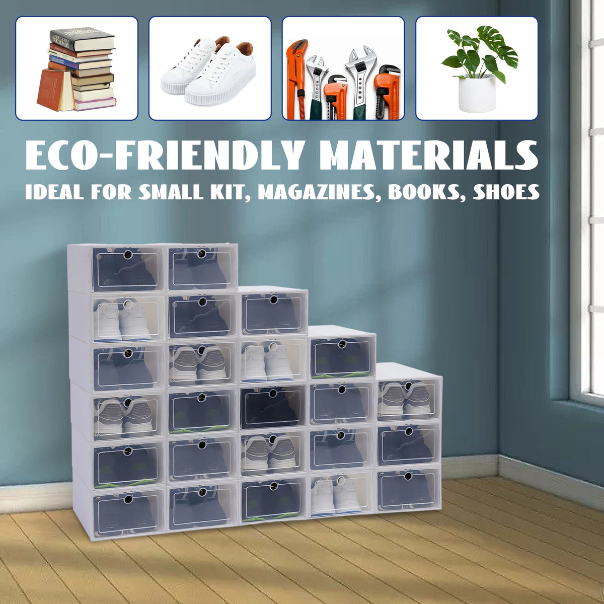 stackable shoe storage box - product view 6