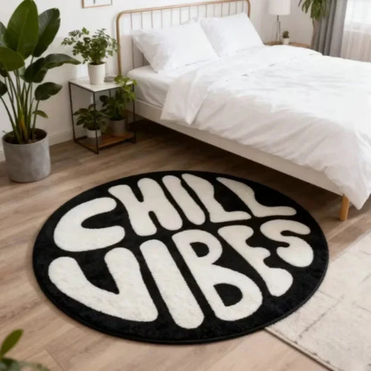 Round Shaggy Rug, Soft 100% Polyester, Anti-Slip PVC Backing, Fade-Resistant Machine Made Mat in 5 Sizes - product view 1