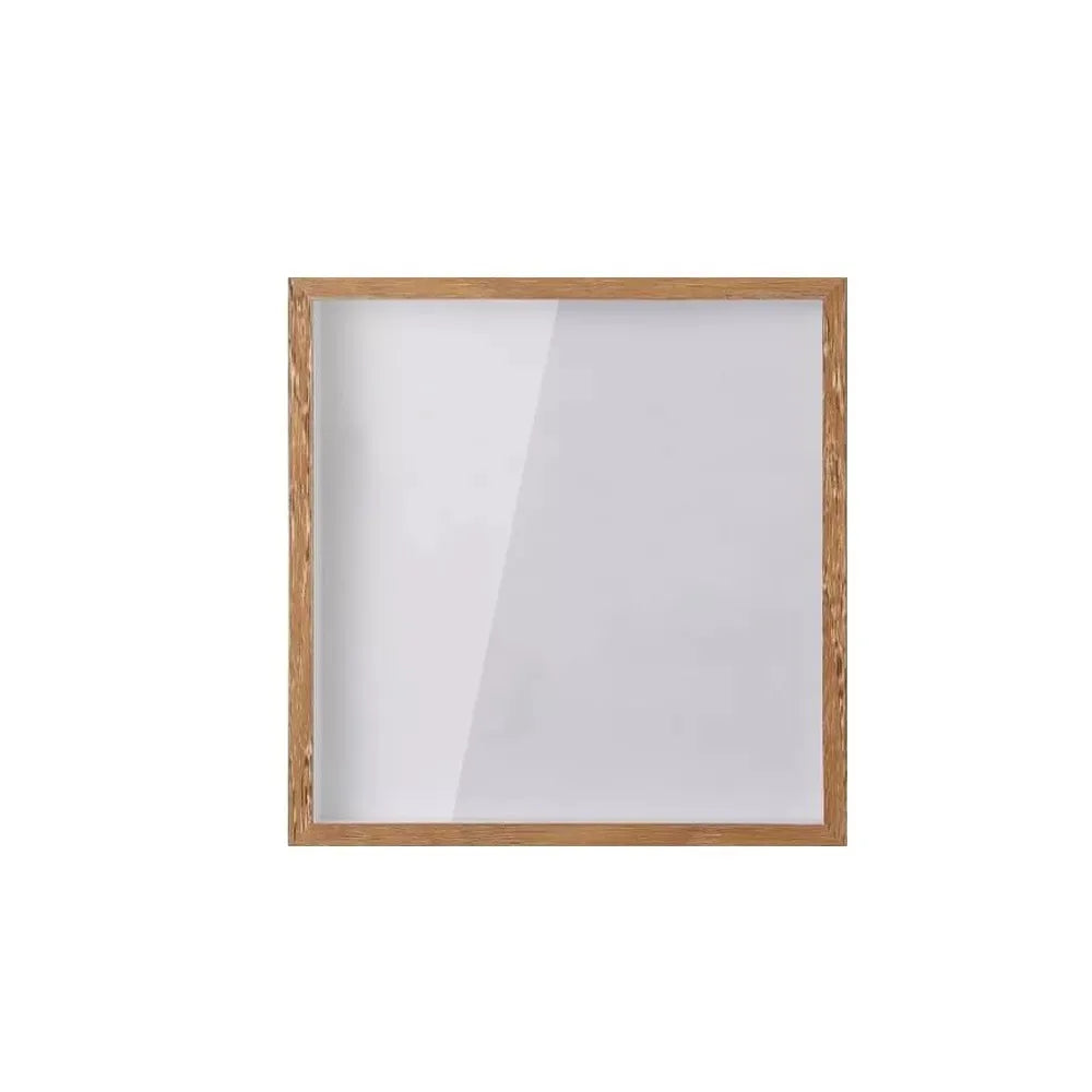 Travel Shadow Box Frame, Transparent Top-Loading Ticket Display, Square Wall-Mounted Memory Box in 3 Sizes - product view 3