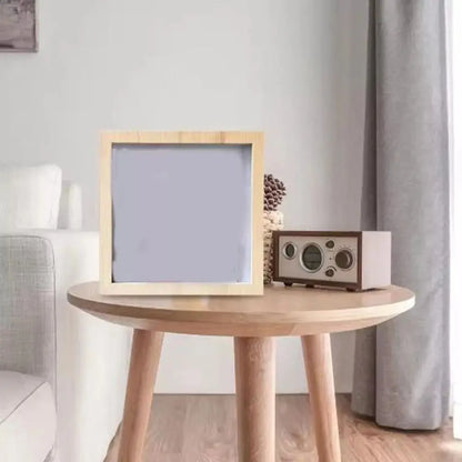 Travel Shadow Box Frame, Transparent Top-Loading Ticket Display, Square Wall-Mounted Memory Box in 3 Sizes - product view 6