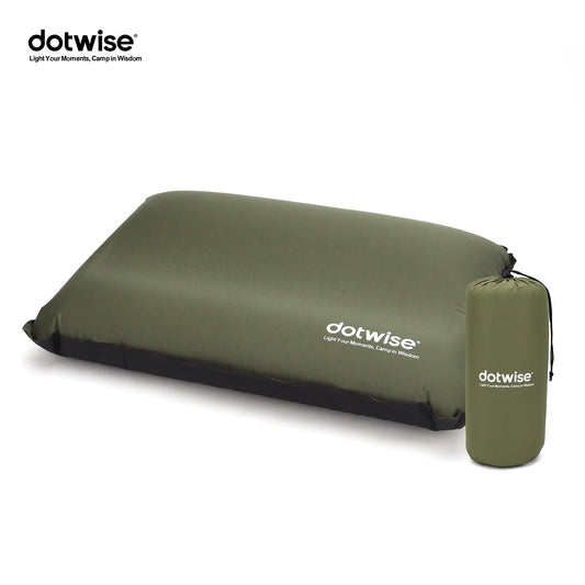 Automatic Inflatable Travel Pillow, Portable 3D Sponge Design with Storage Bag for Camping, Travel and Office Naps - product view 1