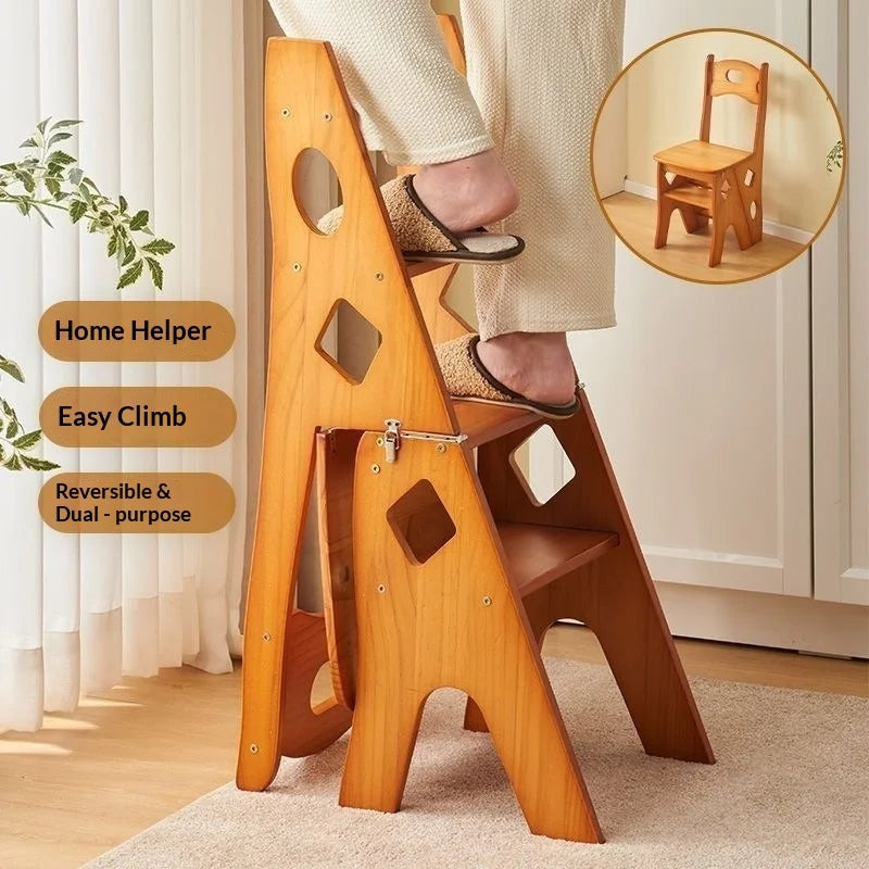 decorative wooden ladder - product view 5