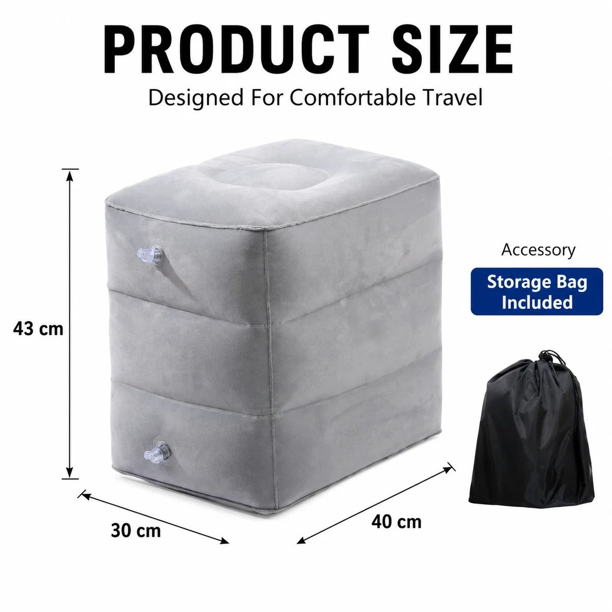 inflatable foot rest - product view 3