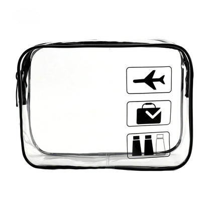 Clear Toiletry Bag, Transparent PVC Makeup Pouch with Zipper Closure, TSA Travel Wash Organizer in Pink, Black and More - product view 2