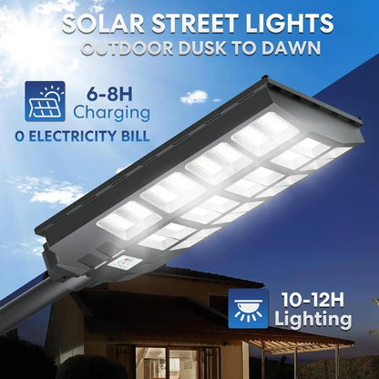 Solar Motion Sensor Driveway Light, 960 LED Security Lamp, 3 Modes, Dimmable, Remote Control for Garden and Yard - product view 3