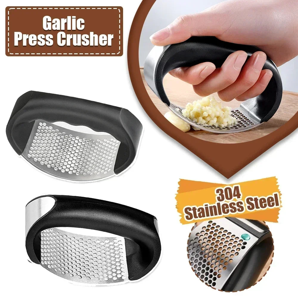 stainless garlic press - product view 6