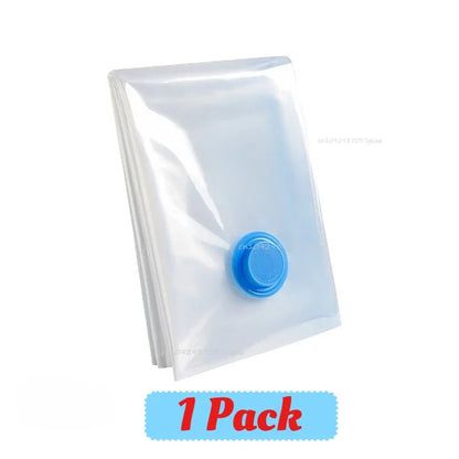 Vacuum Compression Storage Bags for Bedding, Reusable PA+PE Flat Bags, 60x80cm or 80x100cm, 1-Piece Option - product view 1