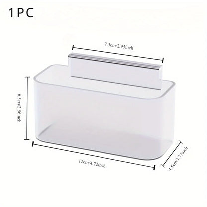 2-Piece Hanging Refrigerator Organizer, Reusable Plastic Cheese Slice Storage Containers for Kitchen and Bathroom Use - product view 1