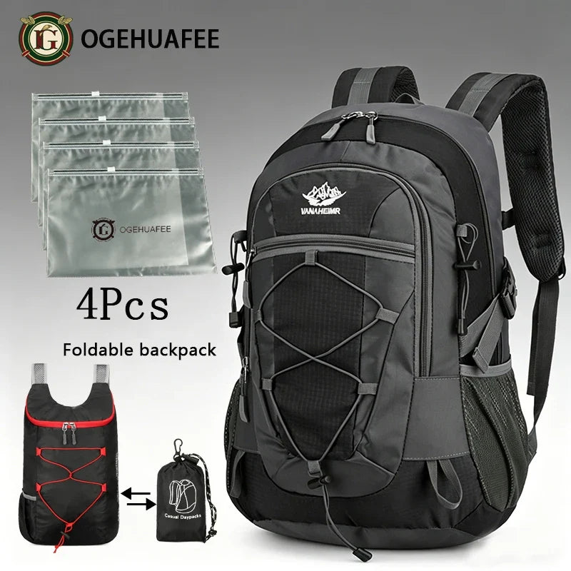Multi-Functional Hiking Backpack, 20–35 L Travel Storage Pack, Lightweight Unisex Outdoor Bag, Trekking-Pole Compatible Set Options - product view 3