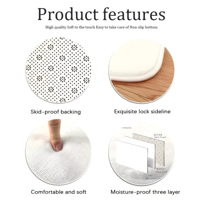 Anti-Fatigue Kitchen Mat, Machine-Made Printed Waterproof Non-Slip PVC-Backed Rug, Six Sizes for Indoor Home Floors and Kitchens - product view 6