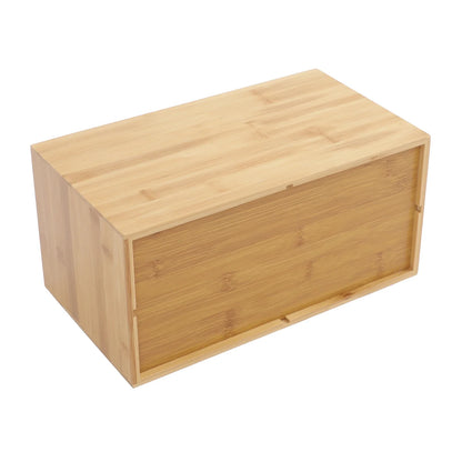 Bamboo Desk Organizer, 4 Drawer Desktop Storage Box with Detachable Drawers and Ready-to-Use Vertical Design - product view 5
