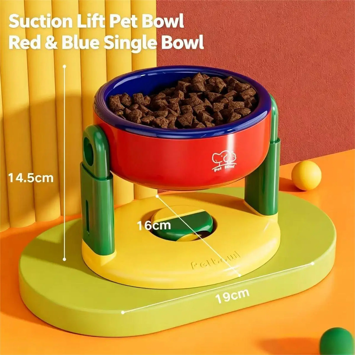 elevated dog bowl stand - product view 1