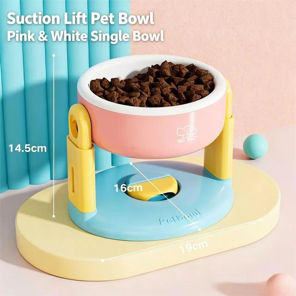 elevated dog bowl stand - product view 2