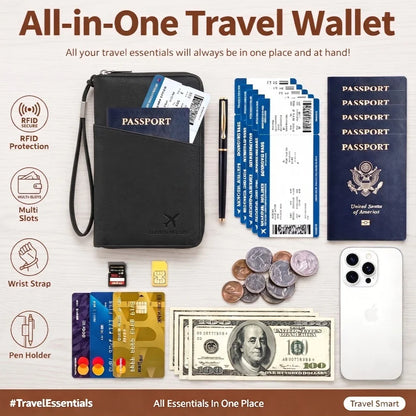RFID Blocking Family Travel Wallet, product view 4