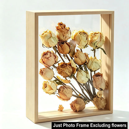 Acrylic Shadow Box Frame, 4cm Deep Double-Sided Display Case for Dried Flowers, Keepsakes and DIY Home Décor - product view 1
