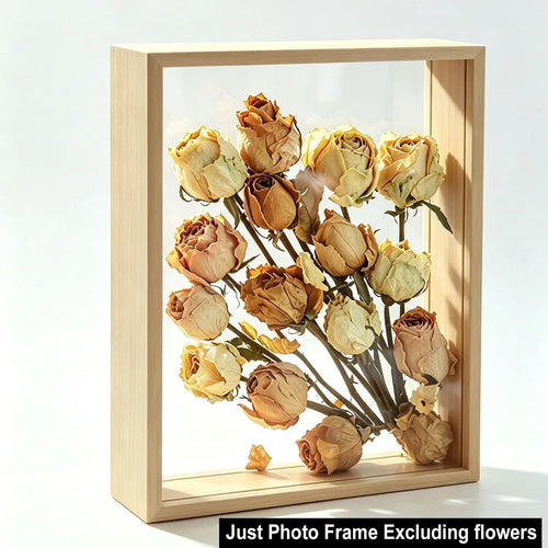 Acrylic Shadow Box Frame, 4cm Deep Double-Sided Display Case for Dried Flowers, Keepsakes and DIY Home Décor - product view 1
