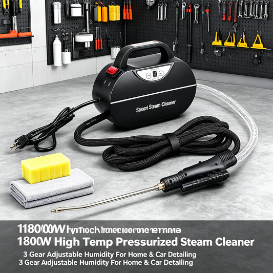 Handheld Steam Cleaner, 1800W High-Temperature Pressurized Steam with 3-Level Humidity Control and LED Torch - product view 1