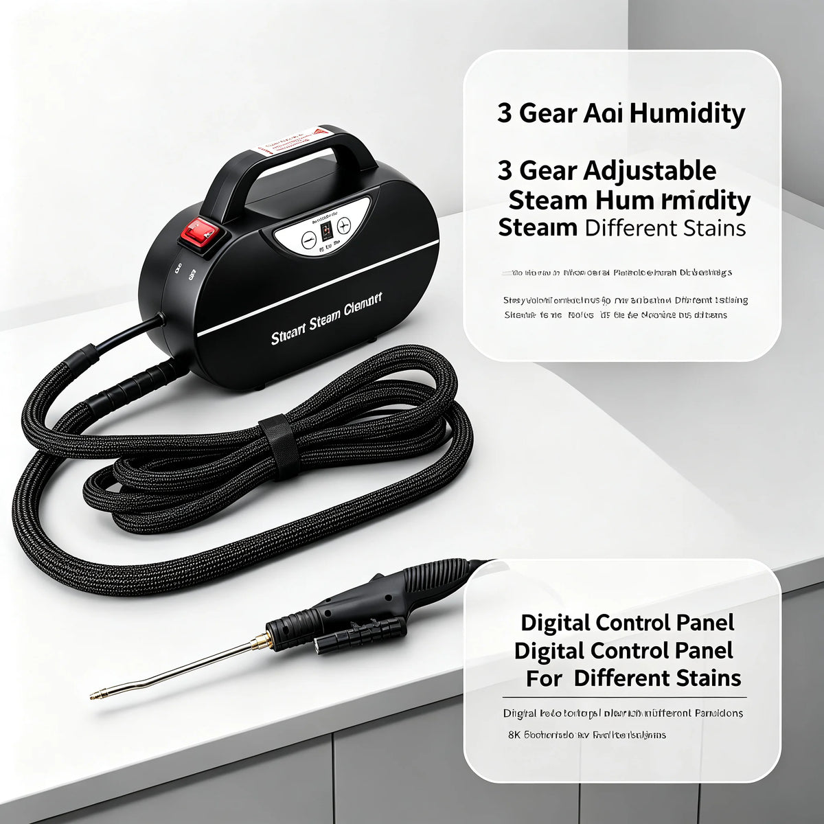 handheld steam cleaner - product view 2