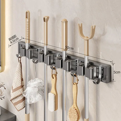 Wall Mounted Mop and Broom Holder, broom wall holder product view 2