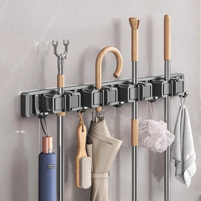 Wall Mounted Mop and Broom Holder, broom wall holder product view 4