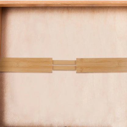 Bamboo Drawer Dividers, 2-Piece Adjustable Expandable Organizers for Kitchen Utensils, Cutlery, Spoons and Forks - product view 6