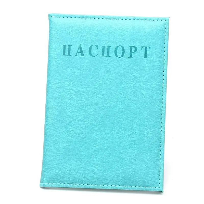 PU Leather Passport Holder, Splash- and Scratch-Resistant Slim Travel Wallet with Reinforced Stitching for Russian Passports - product view 5