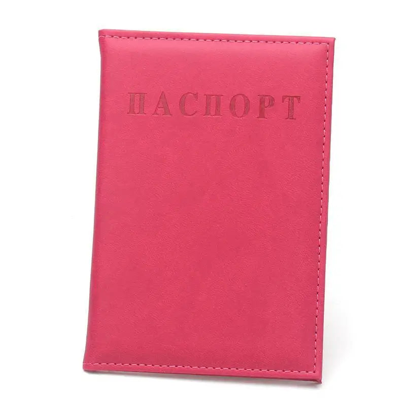 PU Leather Passport Holder, Splash- and Scratch-Resistant Slim Travel Wallet with Reinforced Stitching for Russian Passports - product view 6