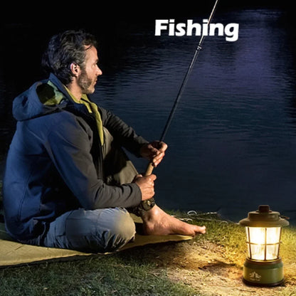 Portable LED Camping Lantern, Warm and Cool White Dual-Mode Light, 360° Illumination, 4-AA Battery Powered - product view 5