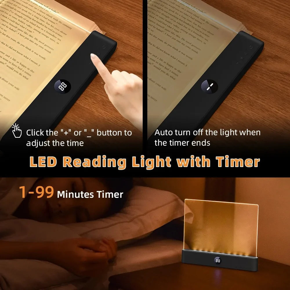 Rechargeable LED Book Light and Night Light, 0.8W Reading Lamp with Adjustable Illumination for Bedside, Books and Travel - product view 5