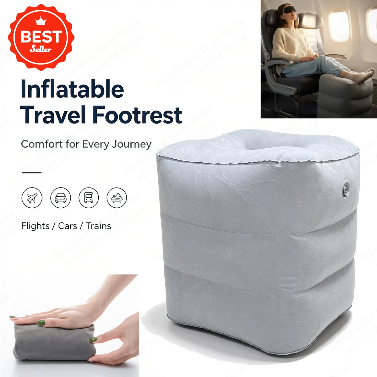 inflatable foot rest - product view 2
