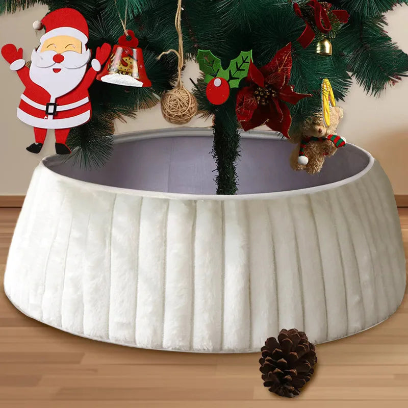Cloth Christmas Tree Skirt, 40 x 60 x 20 cm or 55 x 72 x 25 cm Options for Holiday Tree Base Décor - product view 2