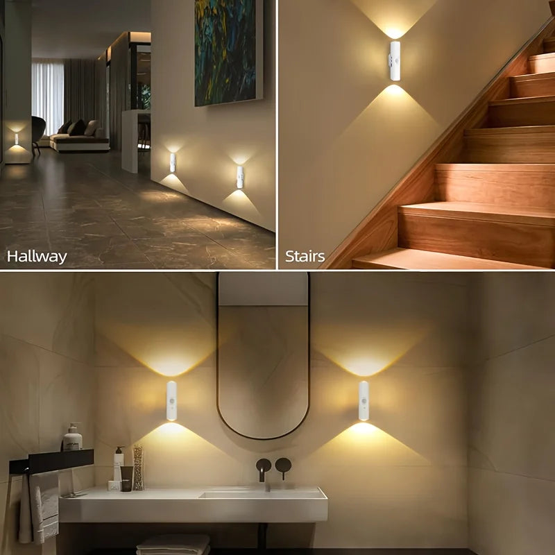 Rechargeable LED Motion Sensor Wall Light, Dimmable ABS Sconce, Magnetic Step Lamp for Stairs, Entryways and Closets - product view 5